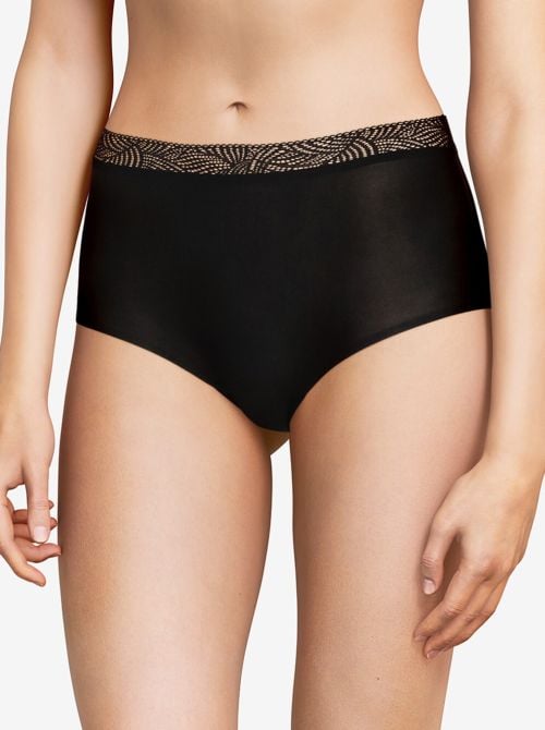 SoftStretch con pizzo coulotte taglia unica, nero