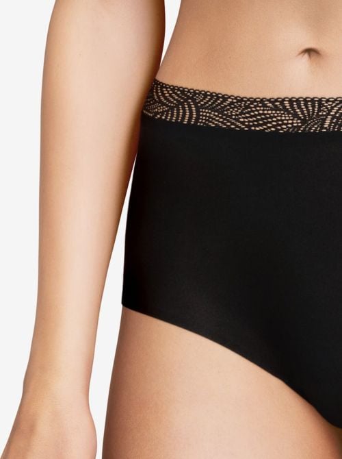 SoftStretch con pizzo coulotte taglia unica, nero
