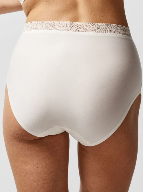 SoftStretch con pizzo coulotte taglia unica, avorio