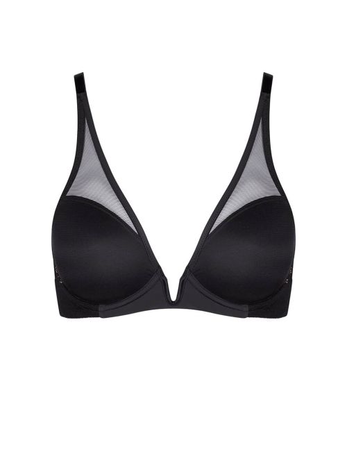 Vivid Spotlight W triangle bra, black