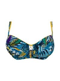 Evasion Jungle reggiseno con ferretto per bikini, jungle aqua