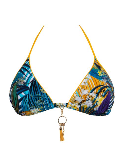 Evasion Jungle triangolo senza ferretto per bikini, jungle aqua