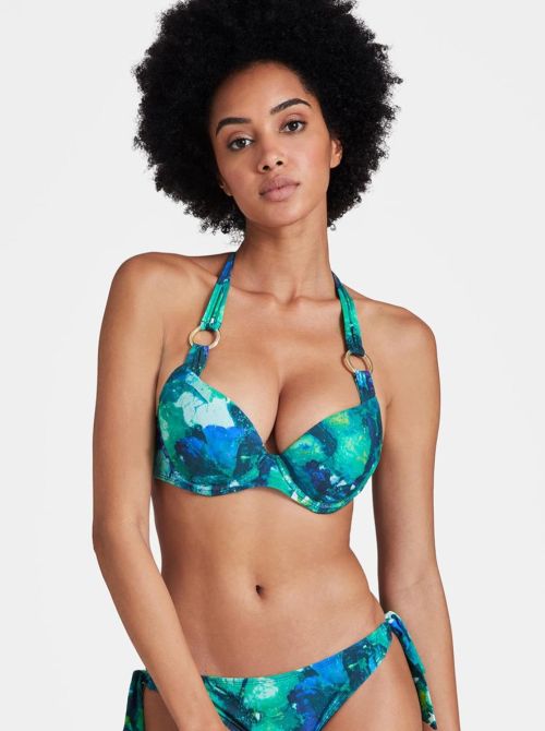 Deep Green Sea underwire bikini bra