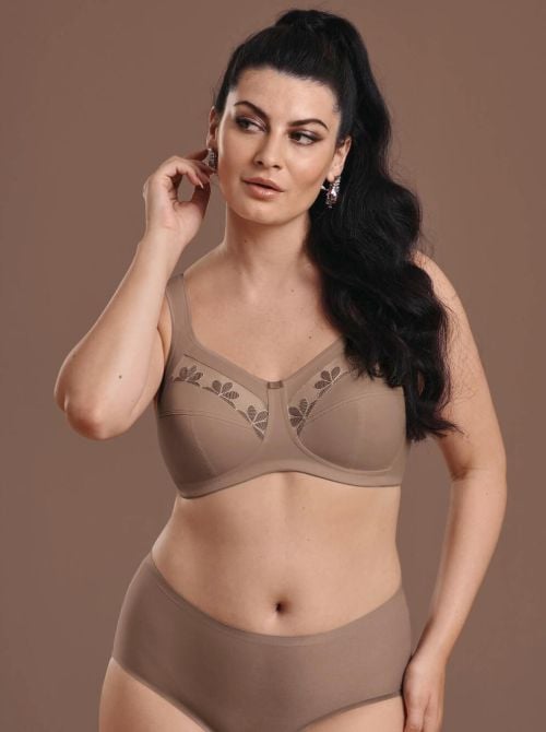 Sophia non-wired bra, dusty rose