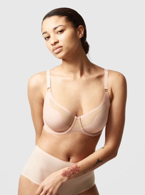 Pure Light Wired wrap-around bra CHANTELLE