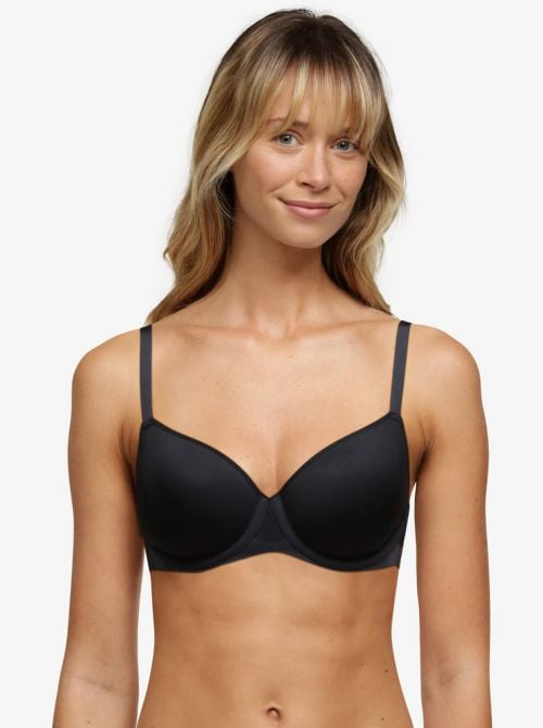 Pure Light Spacer bra with underwire, black CHANTELLE