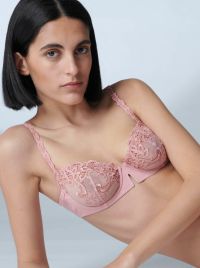 Saga balcony bra with underwire, verona pink