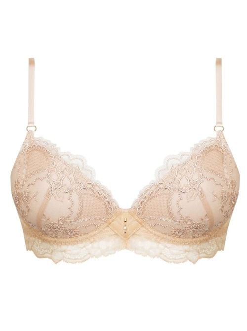 Sublime en Dentelle coque bra, nude