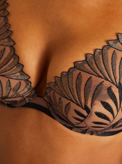 Sensory Illusion triangolo con ferretto, golden leaves