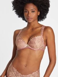 Sensory Illusion wired padded bra, silk rose