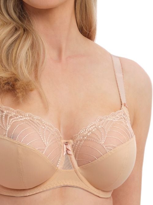 Adelle Uw Side Support Plunge Bra, natural