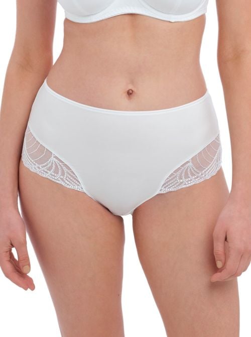 Adelle slip a vita alta, bianco