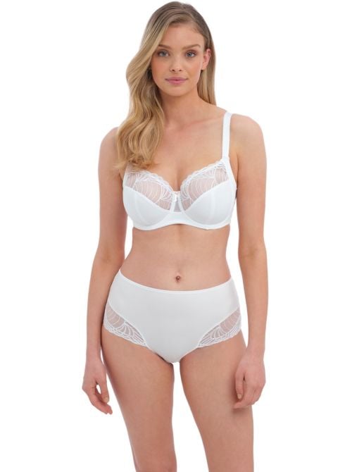 Adelle slip a vita alta, bianco