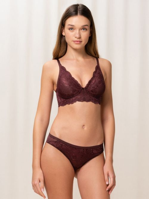 Amourette Charm N03 bralette without underwire, decadent chocolate