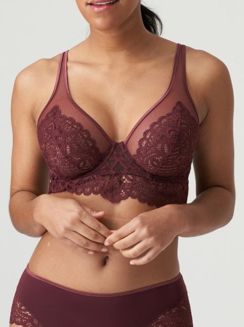 First Night Bralette con ferretto, merlot