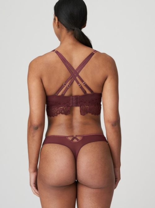 First Night Bralette con ferretto, merlot