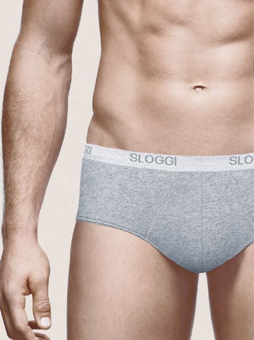 Sloggi Men Basic MIDI 2 Slip, grigio SLOGGI