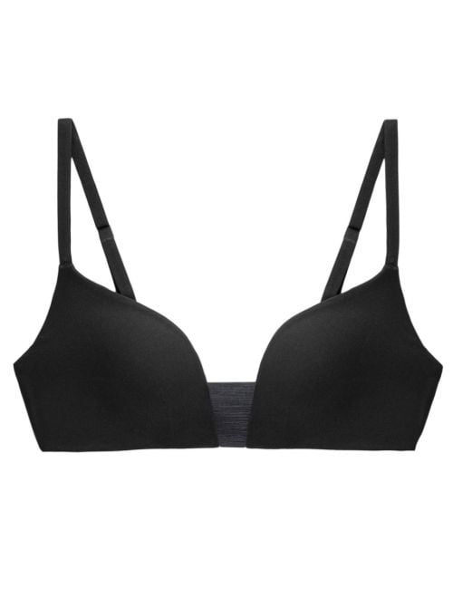 Flex Smart P non-wired bra with padding, black TRIUMPH