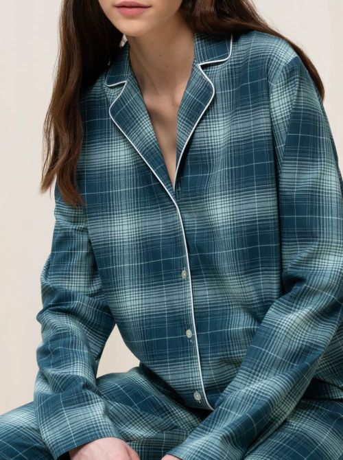 Woman pajamas Boyfriend, tartan pattern TRIUMPH