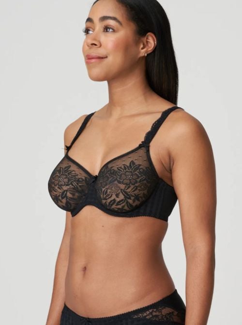 Madison reggiseno in tulle, nero