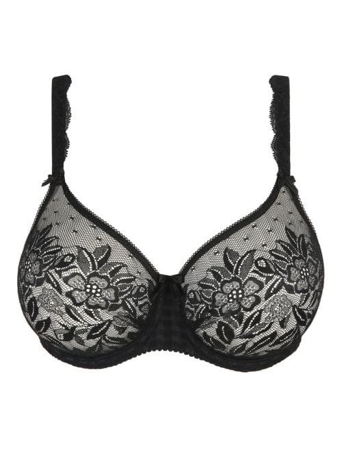 Madison reggiseno in tulle, nero