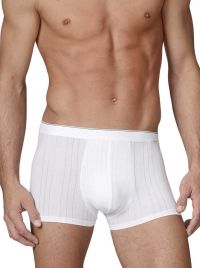 Pure & Striped 25067 - 25217 boxer fabric with drop needle, white