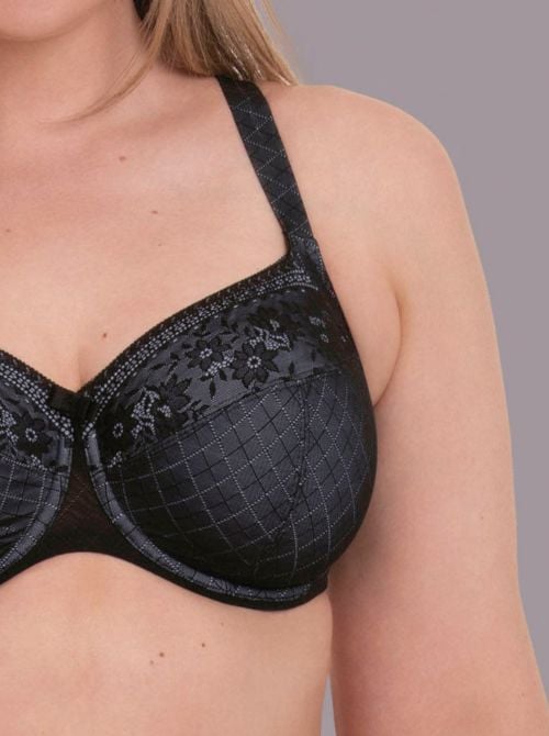 Rosemary Reggiseno con ferretto Coppe grandi, nero ROSA FAIA