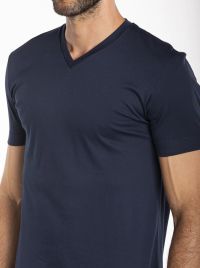 Impetus doppia maglia | Cotone Mak&ograve; premium, blu