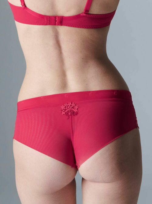 Wish Shorty lace brief , ruby pink
