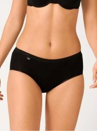 Slip Sloggi Basic Midi 4 slip in cotone, neri