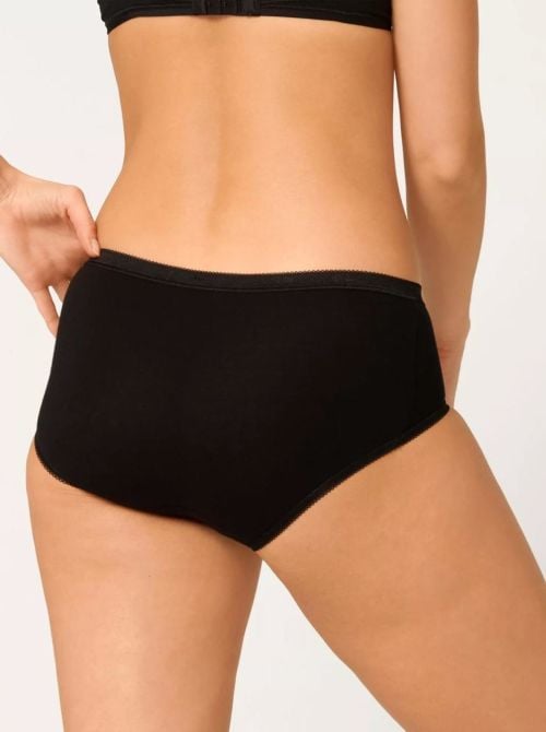 Slip Sloggi Basic Midi 4 slip in cotone, neri