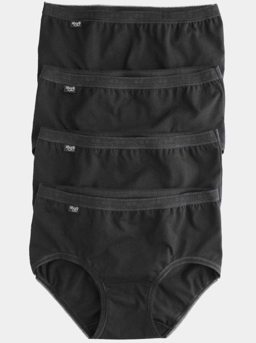 Slip Sloggi Basic Midi 4 slip in cotone, neri