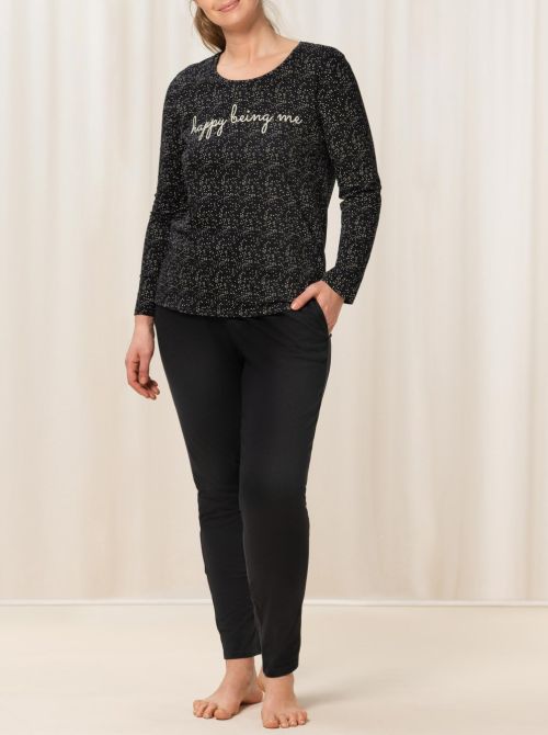 Sets PK 02 LSL Pigiama donna, nero TRIUMPH