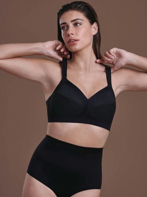 Jill non-wired bra, black