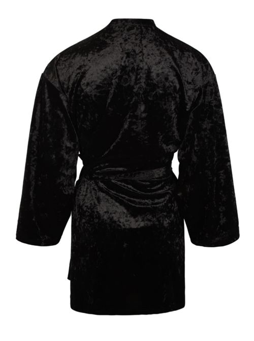 Antigel Velours en Fête velvet dressing gown, black
