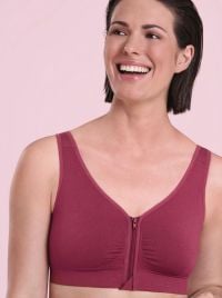 Lynn reggiseno per protesi con chiusura anteriore, rose wine