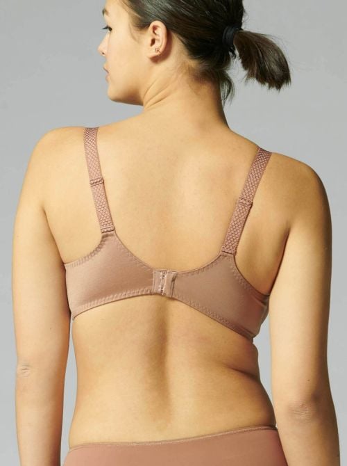 Caresse minimizer underwired bra, brun coco