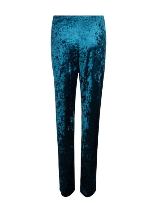 Antigel Velours en Fête pantalone in velluto, bleu canard