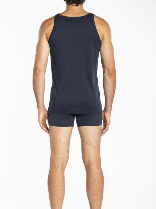 Inner - Canottiera Spalla Larga in Doppia Maglia, blu