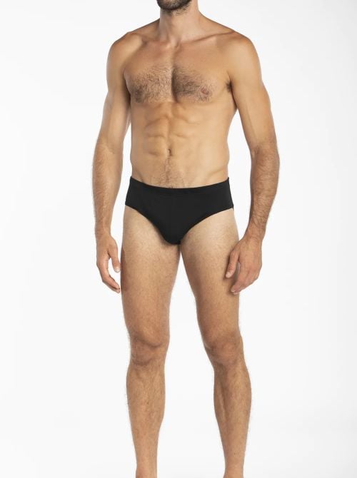 Isle - Slip Medio in Doppia Maglia, nero
