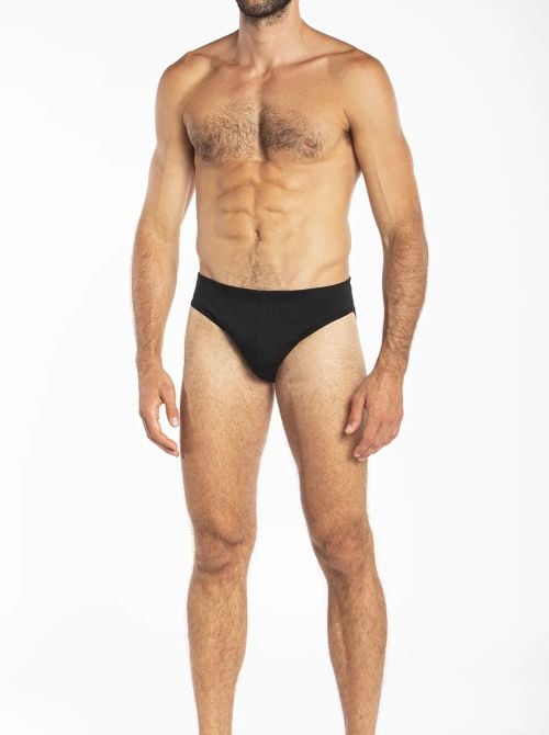 Iside - Slip in Doppia Maglia, nero