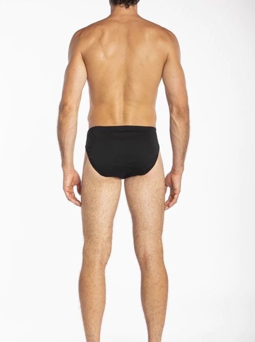 Iside - Slip in Doppia Maglia, nero