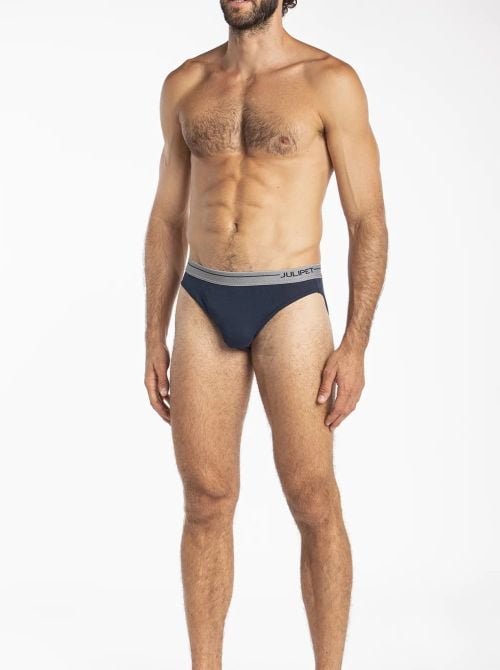 Identity - Slip Mini in Cotone Elasticizzato, blu