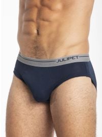 Ima - Slip Medio in Cotone Elasticizzato, blu