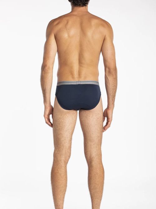 Ima - Slip Medio in Cotone Elasticizzato, blu