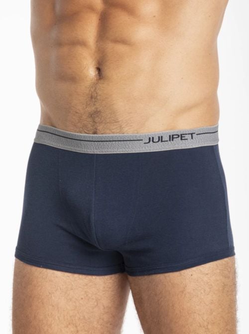 Issyk - Boxer Parigamba in Cotone Elasticizzato, blu