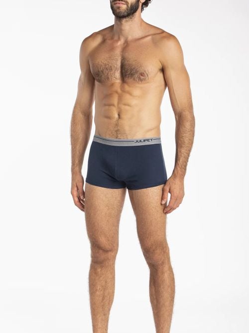 Issyk - Boxer Parigamba in Cotone Elasticizzato, blu