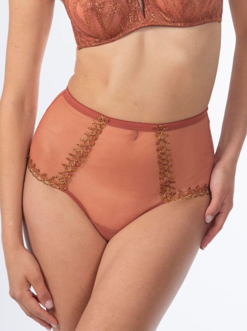 Arabian Night highwaist briefs, terracotta