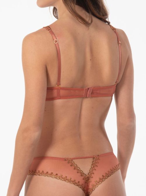 Arabian Night wired bra, terracotta