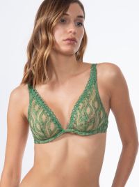 Arabian Night wired bra, green